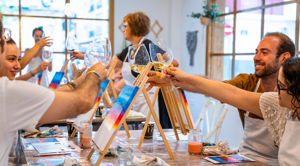 Taller de pintura para conocer gente