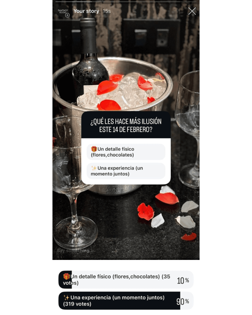 Resultado Encuesta 14 febrero en redes sociales