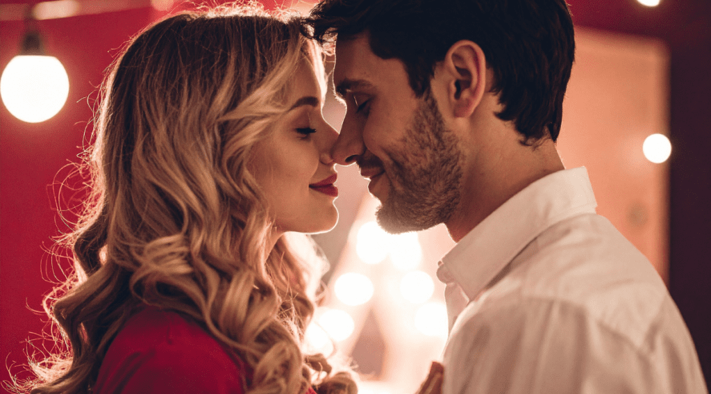 Pareja celebrando San Valentin