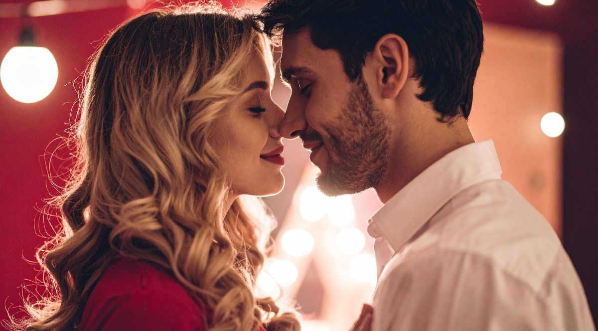 Pareja celebrando San Valentin